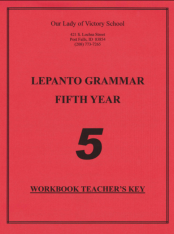 Lepanto Grammar 5 Workbook Teacher Key